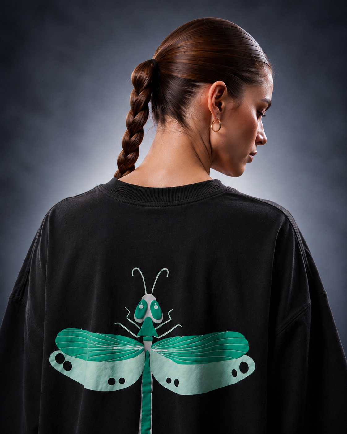 Green Dragon Fly Girl T-Shirt